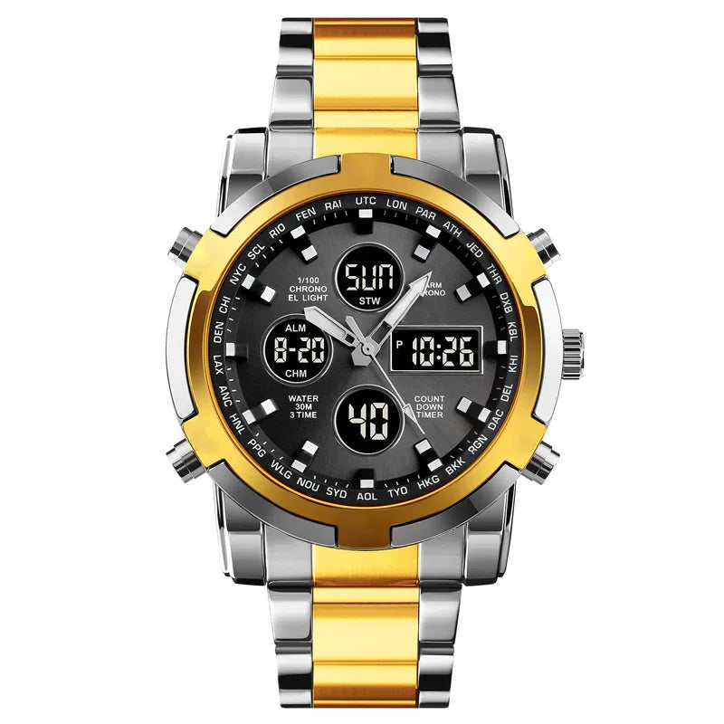 ⌚ 50% OFF NOW! ⚡ Men's Waterproof Military Analog-Digital Watch – Bold 48mm Dial, Multi-Function & 30M Water Resistance 💪