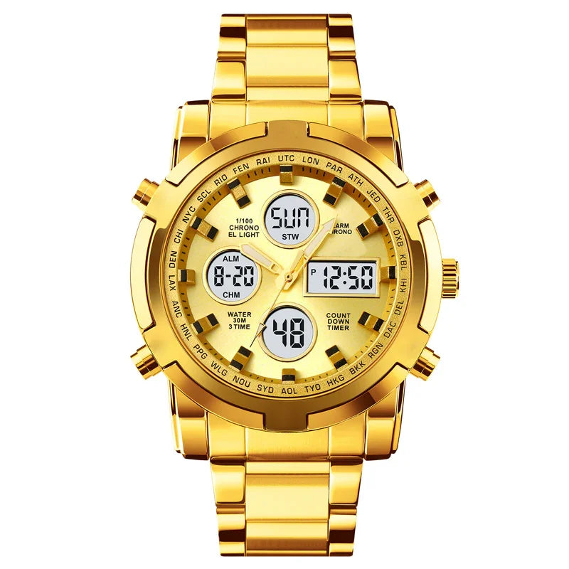 ⌚ 50% OFF NOW! ⚡ Men's Waterproof Military Analog-Digital Watch – Bold 48mm Dial, Multi-Function & 30M Water Resistance 💪