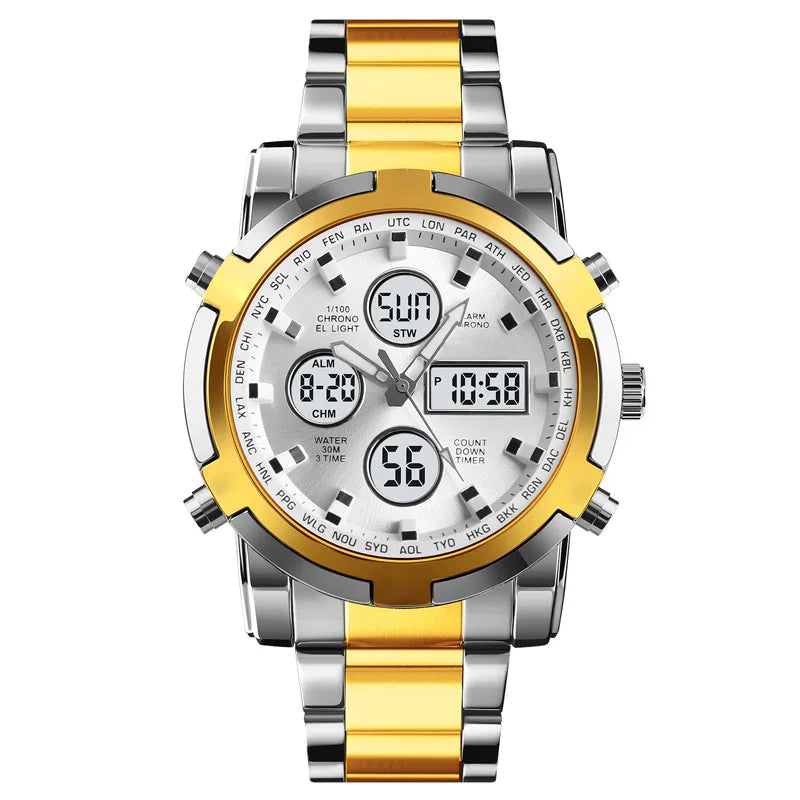 ⌚ 50% OFF NOW! ⚡ Men's Waterproof Military Analog-Digital Watch – Bold 48mm Dial, Multi-Function & 30M Water Resistance 💪