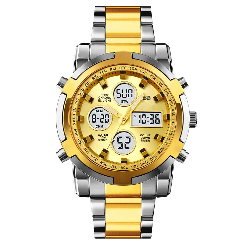 ⌚ 50% OFF NOW! ⚡ Men's Waterproof Military Analog-Digital Watch – Bold 48mm Dial, Multi-Function & 30M Water Resistance 💪