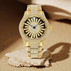 ⌚ LIMITED TIME: 50% OFF! 🔥 Men's Iced-Out Watch with Rotating Dial – Sparkling Crystals, Precise Quartz & Butterfly Clasp ✨