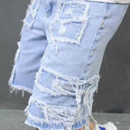 ⏳Time-Limited Special⏰Men's Ripped Denim Shorts with Frayed Details