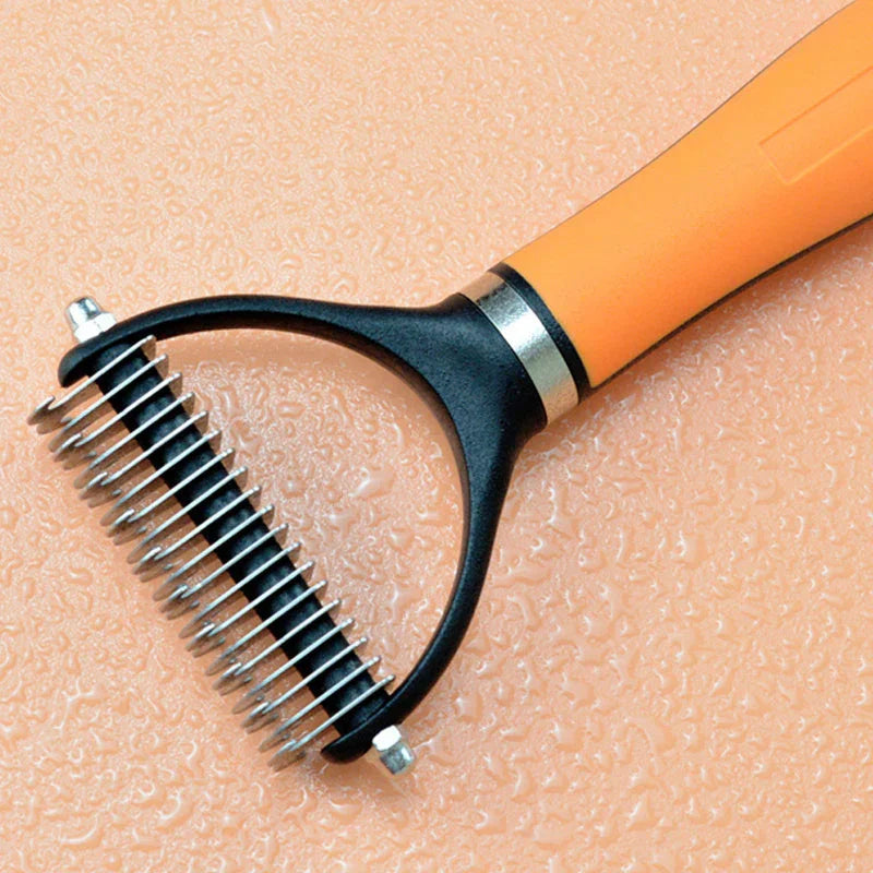 🐾 FLASH SALE: 50% OFF! ✨ Double-Sided Deshedding Pet Brush – Dual-Sided, Ergonomic & Gentle for Dogs & Cats 🐶