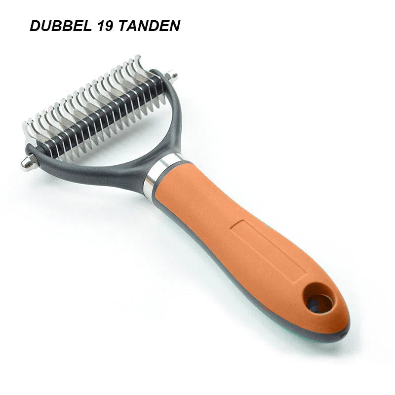 🐾 FLASH SALE: 50% OFF! ✨ Double-Sided Deshedding Pet Brush – Dual-Sided, Ergonomic & Gentle for Dogs & Cats 🐶