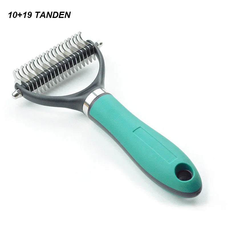 🐾 FLASH SALE: 50% OFF! ✨ Double-Sided Deshedding Pet Brush – Dual-Sided, Ergonomic & Gentle for Dogs & Cats 🐶