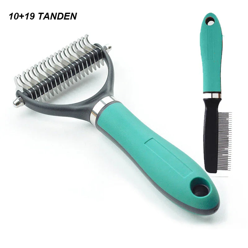 🐾 FLASH SALE: 50% OFF! ✨ Double-Sided Deshedding Pet Brush – Dual-Sided, Ergonomic & Gentle for Dogs & Cats 🐶