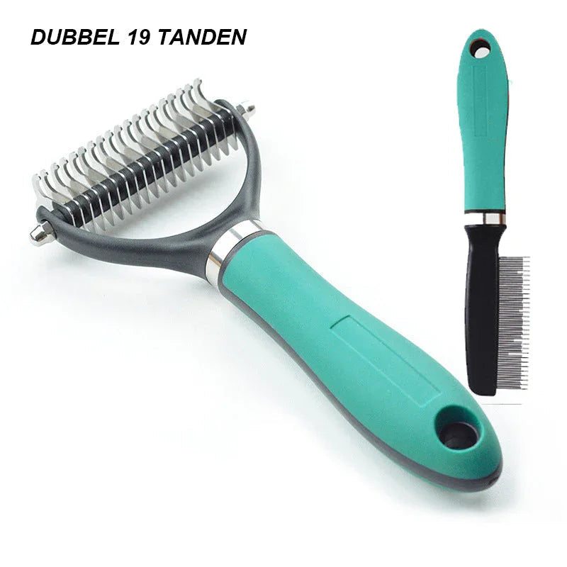 🐾 FLASH SALE: 50% OFF! ✨ Double-Sided Deshedding Pet Brush – Dual-Sided, Ergonomic & Gentle for Dogs & Cats 🐶