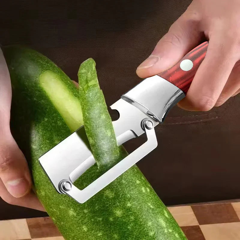 ⏳Time-Limited Special⏰Thickened Stainless Steel Multi-Peeler – Heavy-Duty, Wide Blade, Bottle Opener 🍺