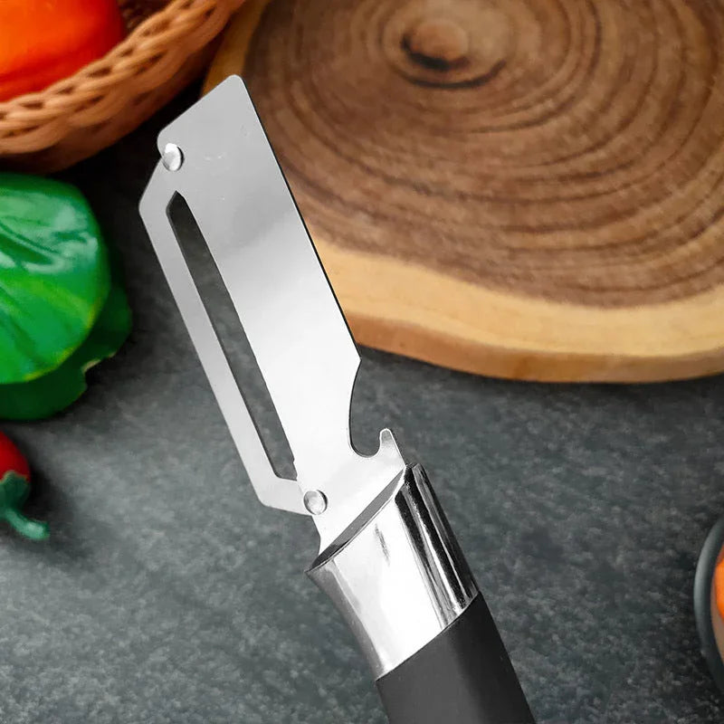⏳Time-Limited Special⏰Thickened Stainless Steel Multi-Peeler – Heavy-Duty, Wide Blade, Bottle Opener 🍺