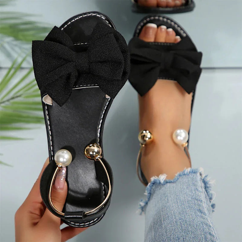 👡 Stylish Pearl Ankle Strap Sandals 💫 Fashion Party & Daily Wear