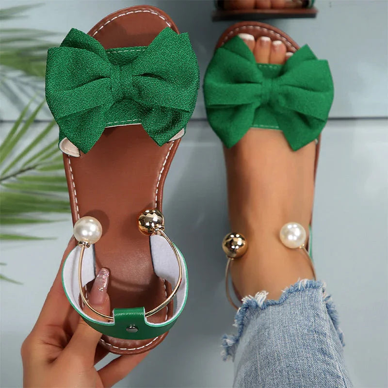 👡 Stylish Pearl Ankle Strap Sandals 💫 Fashion Party & Daily Wear