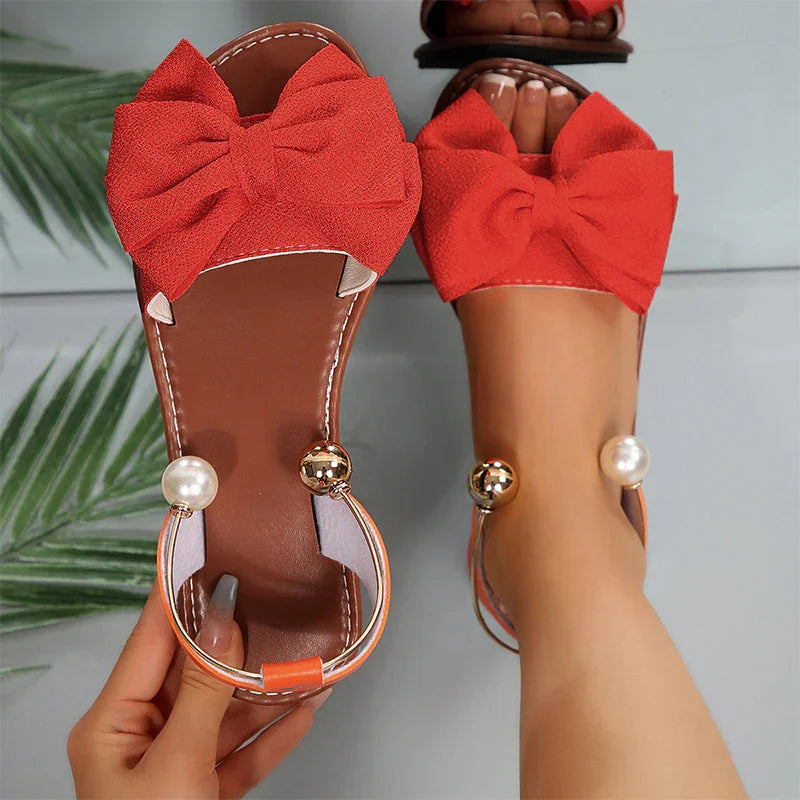 👡 Stylish Pearl Ankle Strap Sandals 💫 Fashion Party & Daily Wear