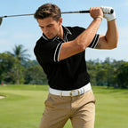 👔 LIMITED-TIME 50% OFF! ⛳ Summer Casual Short Sleeve Polo Shirt – Premium Knit, Contrast Tipping, Breathable 🌴