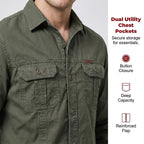 ⏰🔥LIMITED TIME 50% OFF! 👔 Men’s Long Sleeve Cotton Workwear Shirt – Durable, Comfortable & Perfect for Everyday Work ✨💪