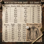 ⏰🔥LIMITED TIME 50% OFF! 👔 Men’s Long Sleeve Cotton Workwear Shirt – Durable, Comfortable & Perfect for Everyday Work ✨💪