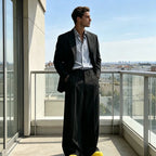 👖 50% OFF NOW! 🎩 Men's Minimalist Wide-Leg Pants – Structured Seams & Premium Fabric – Bold Silhouette & Versatile Style 🚶‍♂️