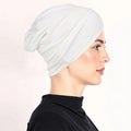 👒 Buy 1 Get 1 FREE!🌸 Soft Stretch Turban Cap – Milk Silk Fabric & Anti-Slip Fit – Hair Volume Concealer – Multi-Use Under Scarf 🧣