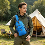 ⏰🔥LIMITED TIME 50% OFF!🔥50K+ SOLD!🎒Men's Outdoor Sling Crossbody Bag – Multi-Pocket, Water-Resistant, Breathable Back 🌦️