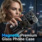 📱 50% OFF NOW!🧲 Magnetic Tempered Glass Phone Case – Shockproof & MagSafe Compatible – Premium Protective Cover ✨
