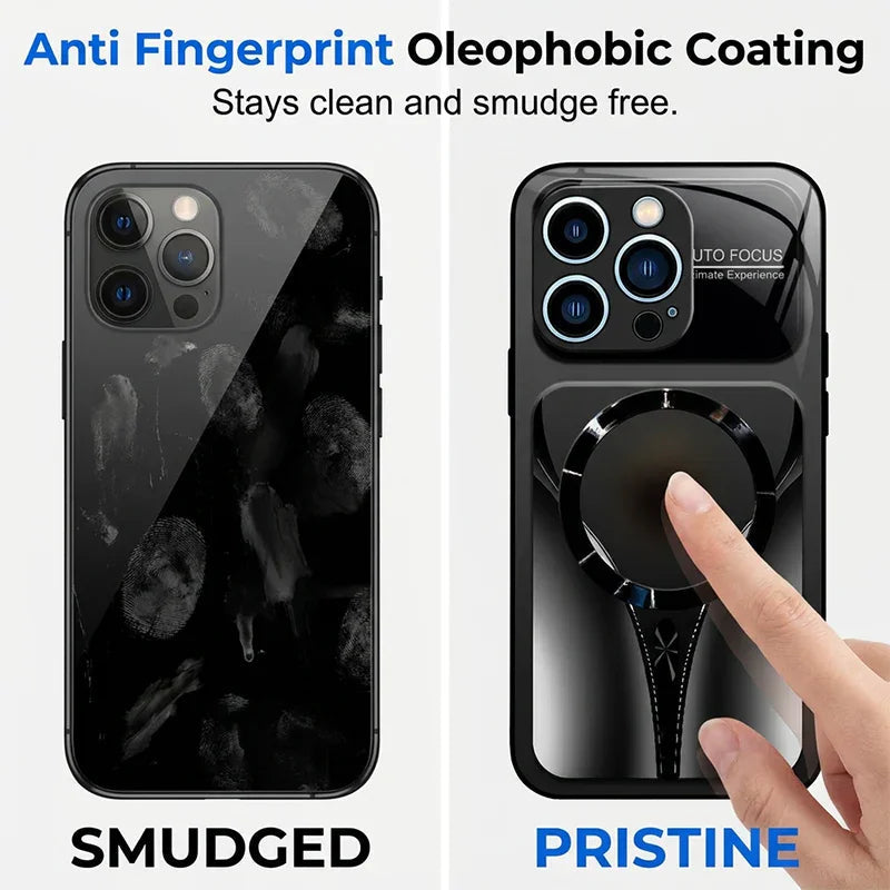 📱 50% OFF NOW!🧲 Magnetic Tempered Glass Phone Case – Shockproof & MagSafe Compatible – Premium Protective Cover ✨