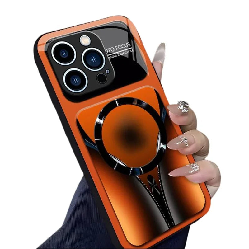 📱 50% OFF NOW!🧲 Magnetic Tempered Glass Phone Case – Shockproof & MagSafe Compatible – Premium Protective Cover ✨