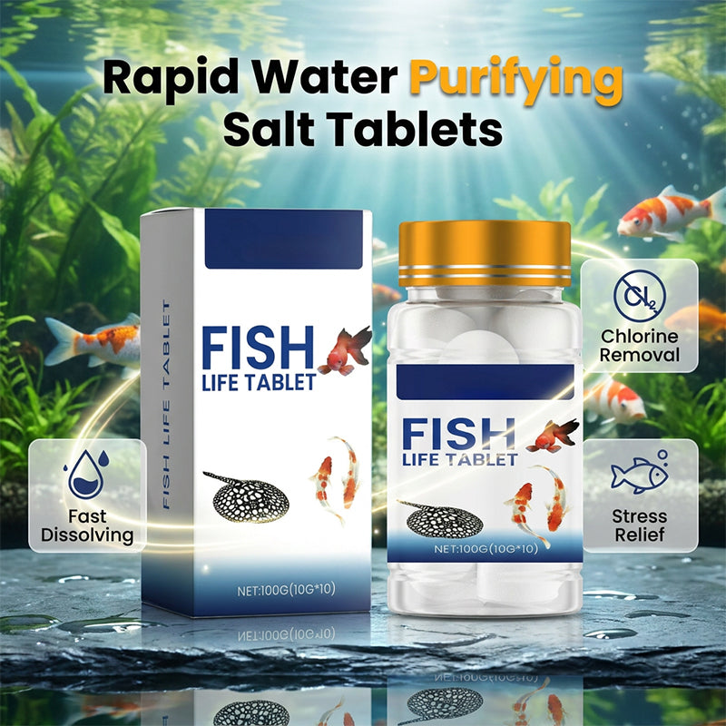 ⏰Limited Time Promotion 50% OFF🔥🎁Aquarium Conditioning Salt Tablets