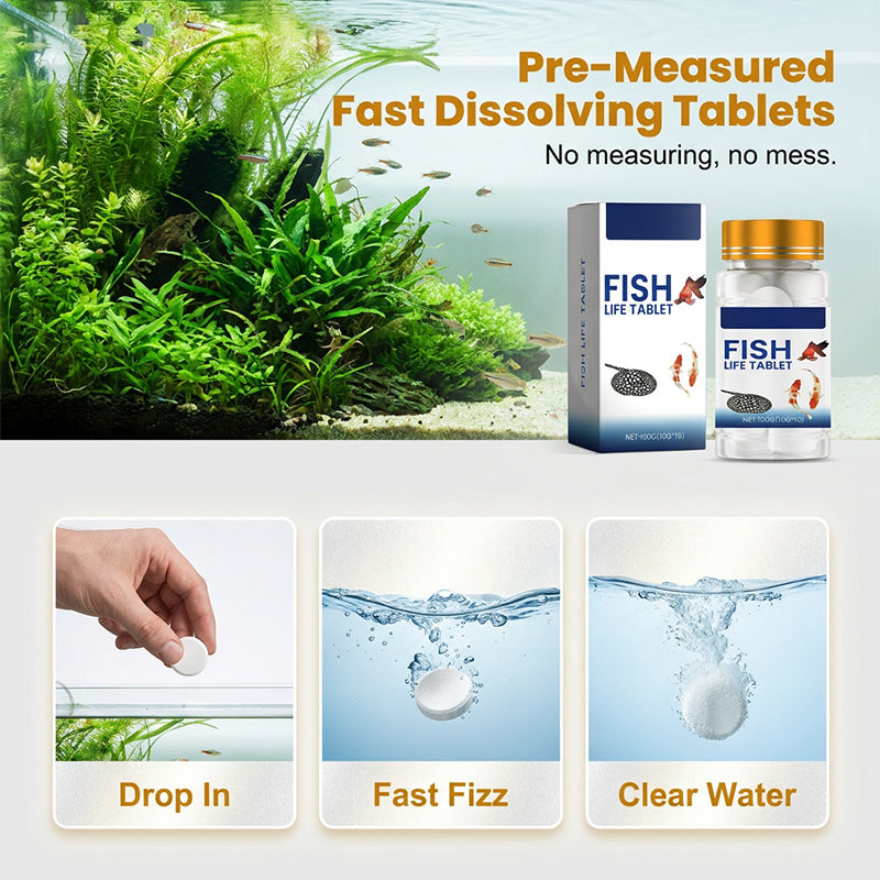 ⏰Limited Time Promotion 50% OFF🔥🎁Aquarium Conditioning Salt Tablets