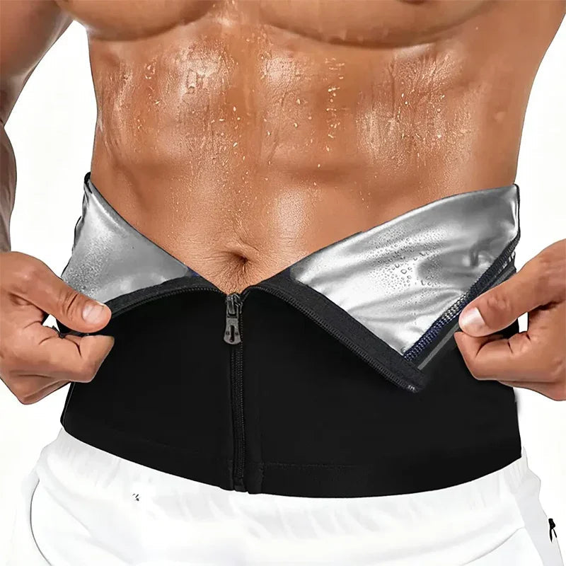 🏃‍♂️ LIMITED-TIME 50% OFF! ✨ Men's Waist Trainer Sweat Belt – Compression, Trimmer, Sauna Effect ✨
