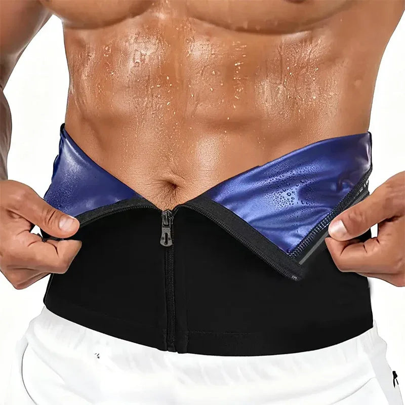 🏃‍♂️ LIMITED-TIME 50% OFF! ✨ Men's Waist Trainer Sweat Belt – Compression, Trimmer, Sauna Effect ✨