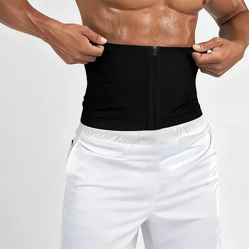 🏃‍♂️ LIMITED-TIME 50% OFF! ✨ Men's Waist Trainer Sweat Belt – Compression, Trimmer, Sauna Effect ✨