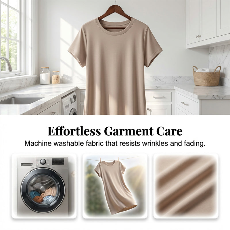 ⏳Limited-time 50% off⏰Women's T-Shirt Dress – Soft, Pockets, Effortless Midi👗