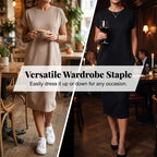 ⏳Limited-time 50% off⏰Women's T-Shirt Dress – Soft, Pockets, Effortless Midi👗