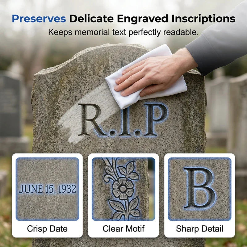 📢📢50% OFF !! ⏰ Professional Headstone & Memorial Cleaner