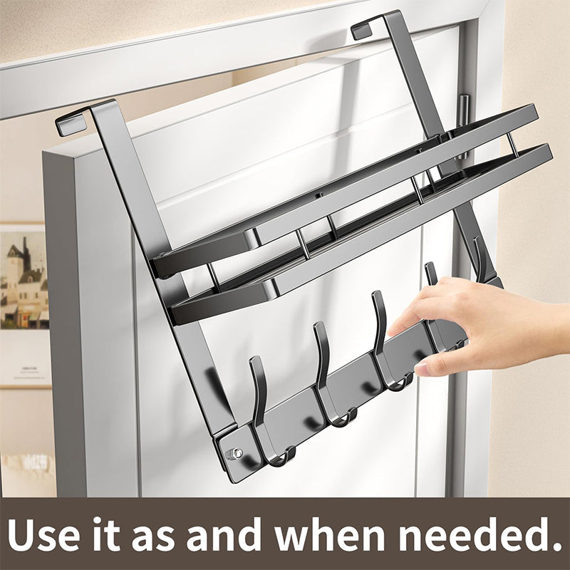 🔥 LIMITED-TIME 50% OFF! ✨ Over-The-Door Hook with Basket – Space-Saving, Strong, Tool-Free 🚪