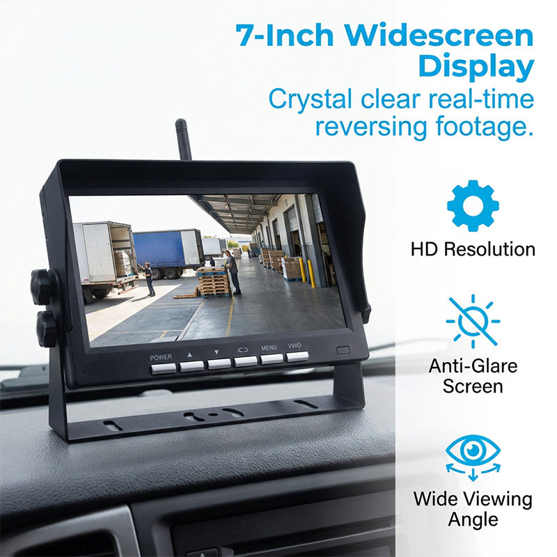 🔥Hot Sale ＆ 50％ Off🔥7-Inch HD Wireless Backup Camera System