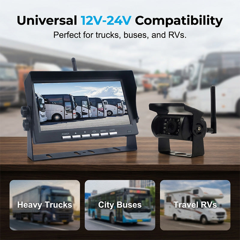 🔥Hot Sale ＆ 50％ Off🔥7-Inch HD Wireless Backup Camera System