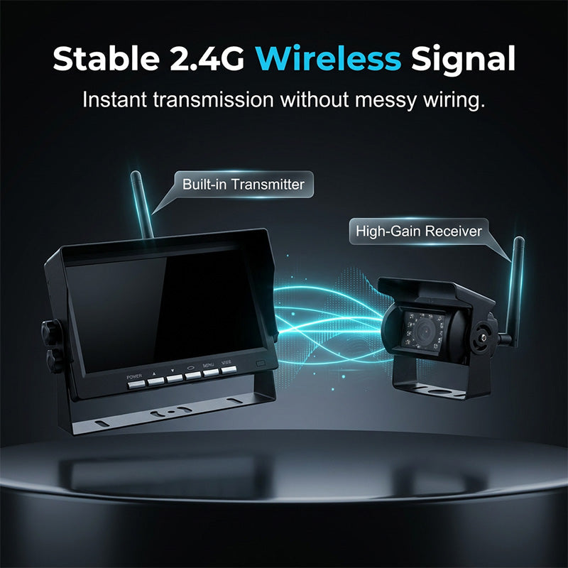 🔥Hot Sale ＆ 50％ Off🔥7-Inch HD Wireless Backup Camera System