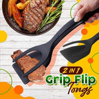 🔥🥩 2-in-1 Spatula Clip – Heat-Resistant Silicone & Non-Slip Handle – Kitchen Cooking Essential