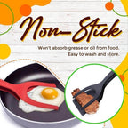 🔥🥩 2-in-1 Spatula Clip – Heat-Resistant Silicone & Non-Slip Handle – Kitchen Cooking Essential