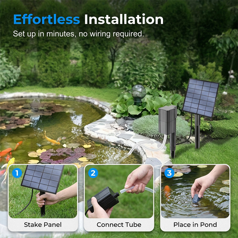 🔥LIMITED TIME 50% OFF!✨Solar Pond Aerator with Air Pump
