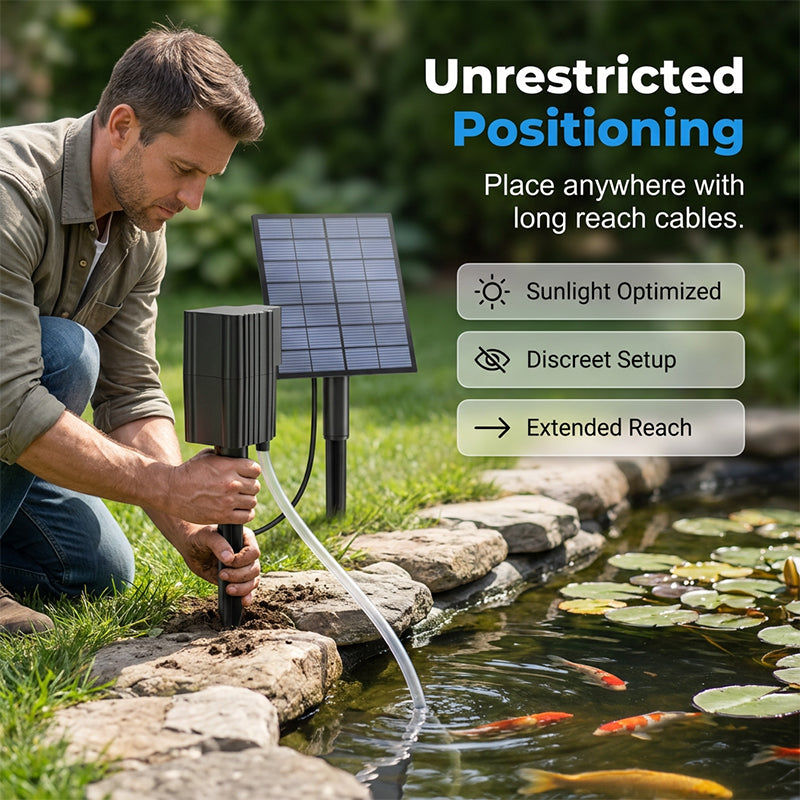 🔥LIMITED TIME 50% OFF!✨Solar Pond Aerator with Air Pump