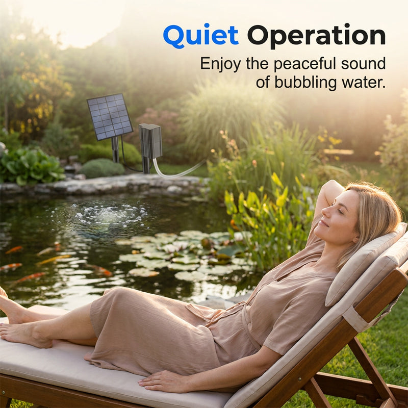 🔥LIMITED TIME 50% OFF!✨Solar Pond Aerator with Air Pump