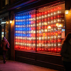 ❤️LIMITED-TIME 50% OFF!✨Patriotic Flag Net Lights – USB, Waterproof, 50,000-Hour✨