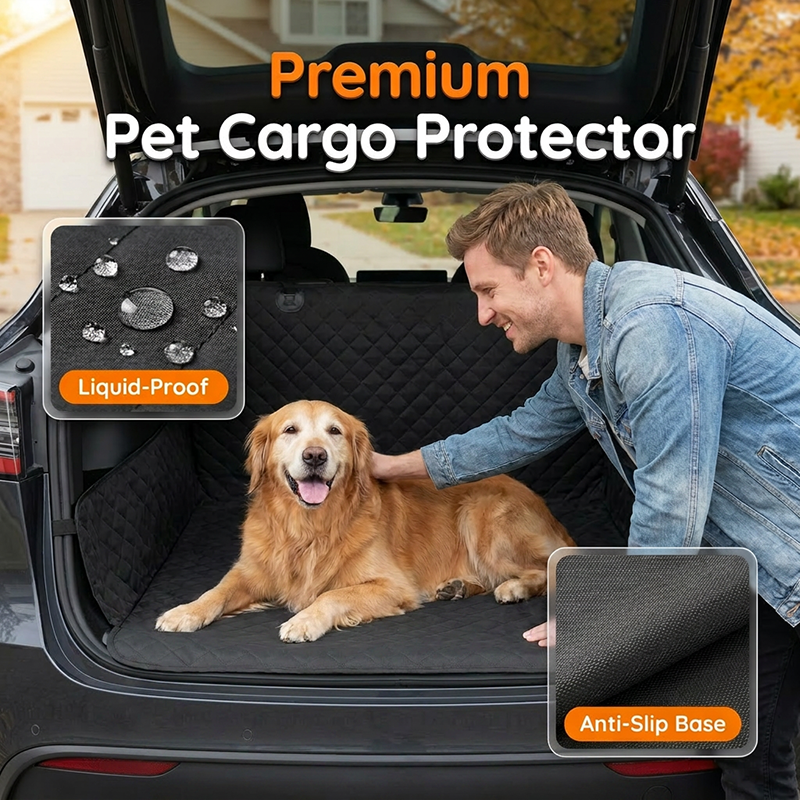 🚗40% OFF NOW!⏰Car Boot Liner Waterproof Pet Travel Mat – Non-slip & easy to clean – Protects trunk from dirt, spills & fur – perfect for dogs or outdoor gear 🐕