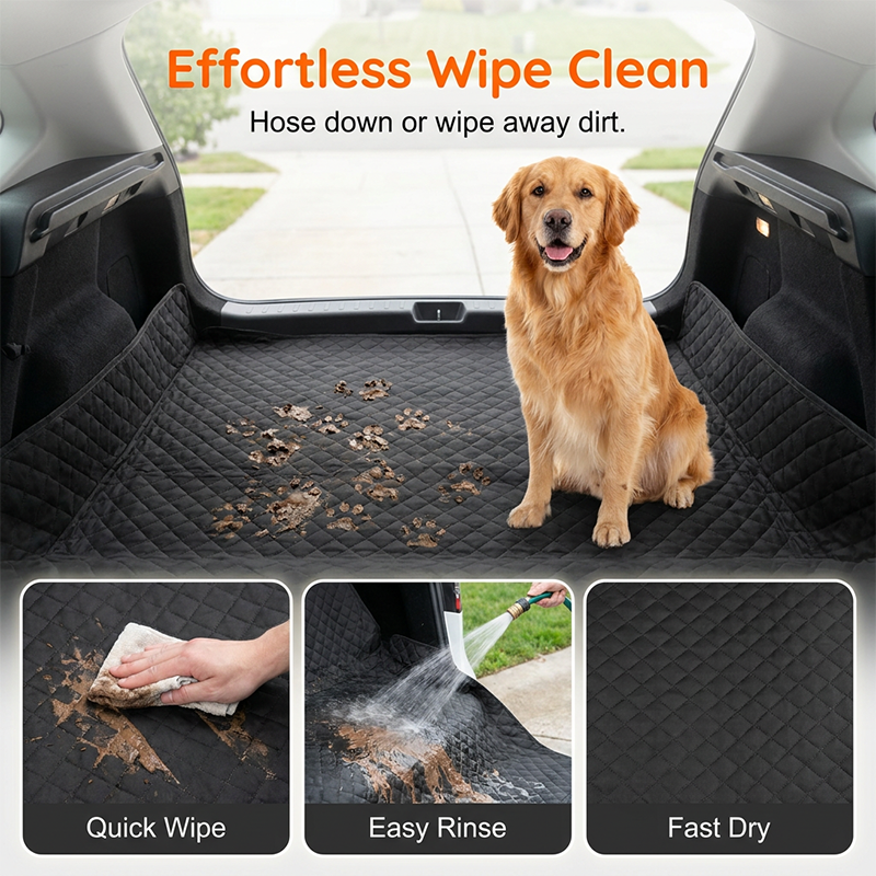 🚗40% OFF NOW!⏰Car Boot Liner Waterproof Pet Travel Mat – Non-slip & easy to clean – Protects trunk from dirt, spills & fur – perfect for dogs or outdoor gear 🐕