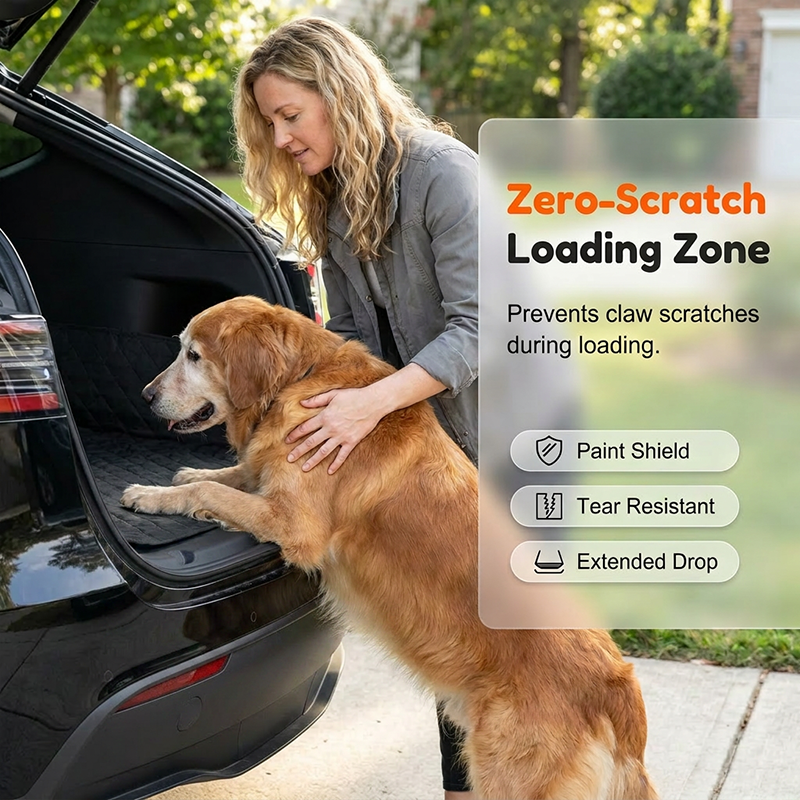 🚗40% OFF NOW!⏰Car Boot Liner Waterproof Pet Travel Mat – Non-slip & easy to clean – Protects trunk from dirt, spills & fur – perfect for dogs or outdoor gear 🐕