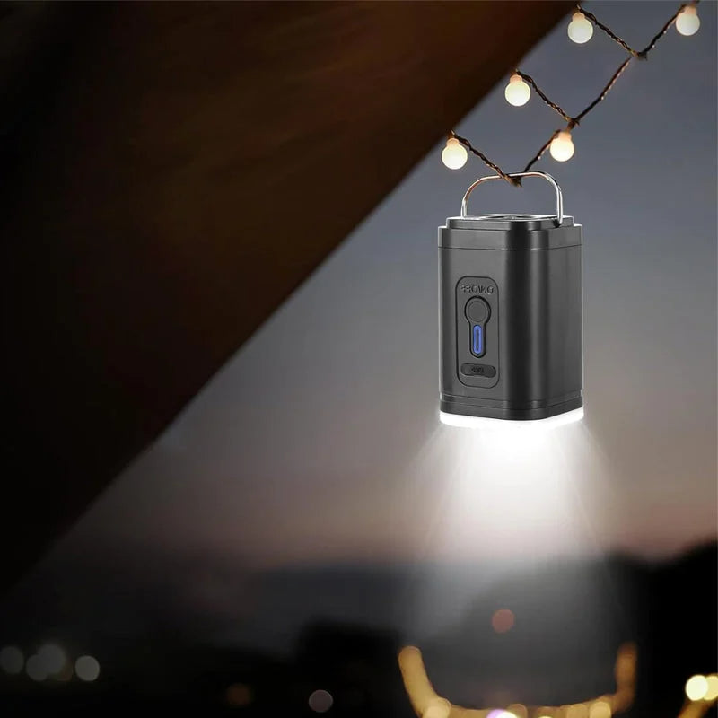 🏕️ Rechargeable Camping Air Pump – LED Light, Fast Inflation, Compact – Cash on Delivery 🔋