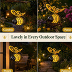 ⏰🔥LIMITED TIME 50% OFF!🔥50K+ SOLD! Solar-powered hanging bee lamp🌞🌜