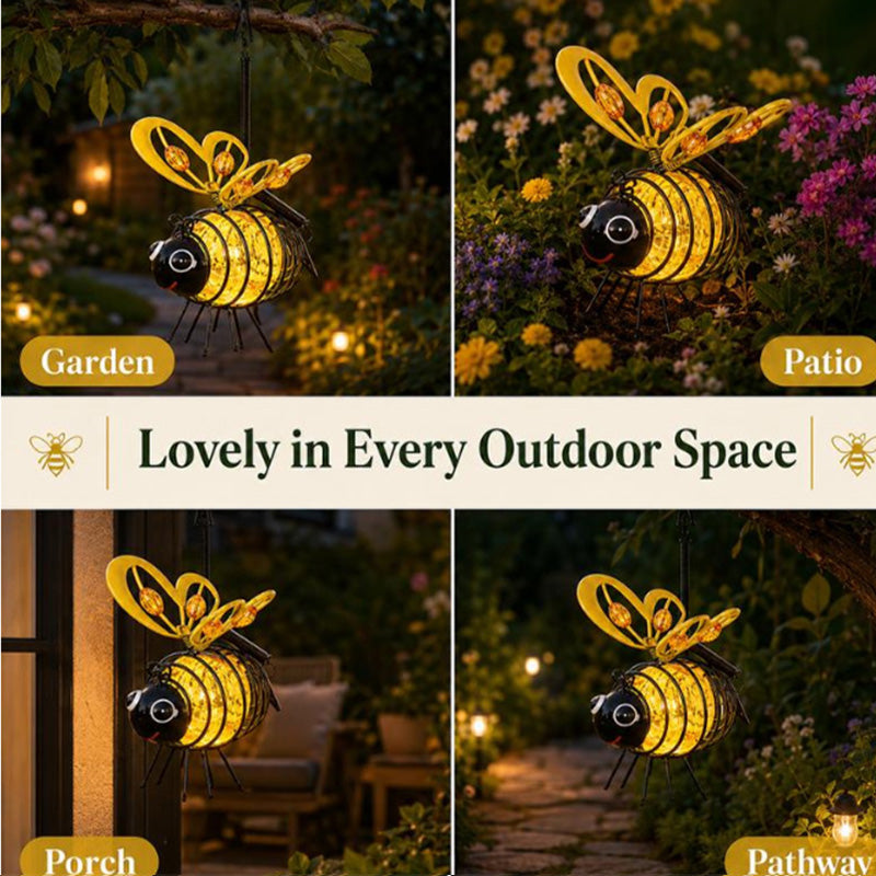 ⏰🔥LIMITED TIME 50% OFF!🔥50K+ SOLD! Solar-powered hanging bee lamp🌞🌜