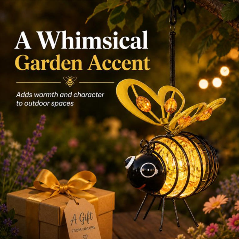 ⏰🔥LIMITED TIME 50% OFF!🔥50K+ SOLD! Solar-powered hanging bee lamp🌞🌜